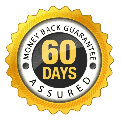 Glycopezil 60-day guarantee badge showing reliable and trusted blood sugar support supplement
